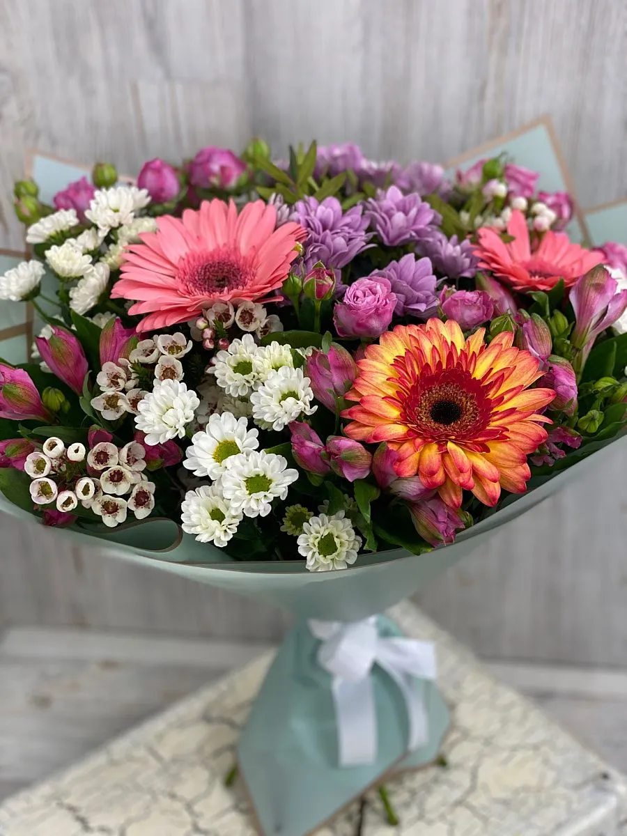 Букет с герберой №35