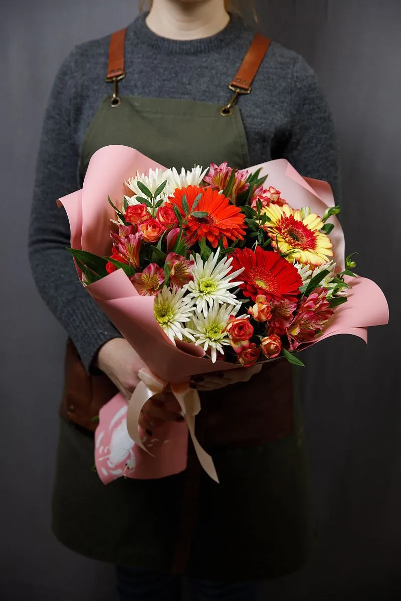 Букет с герберами №8