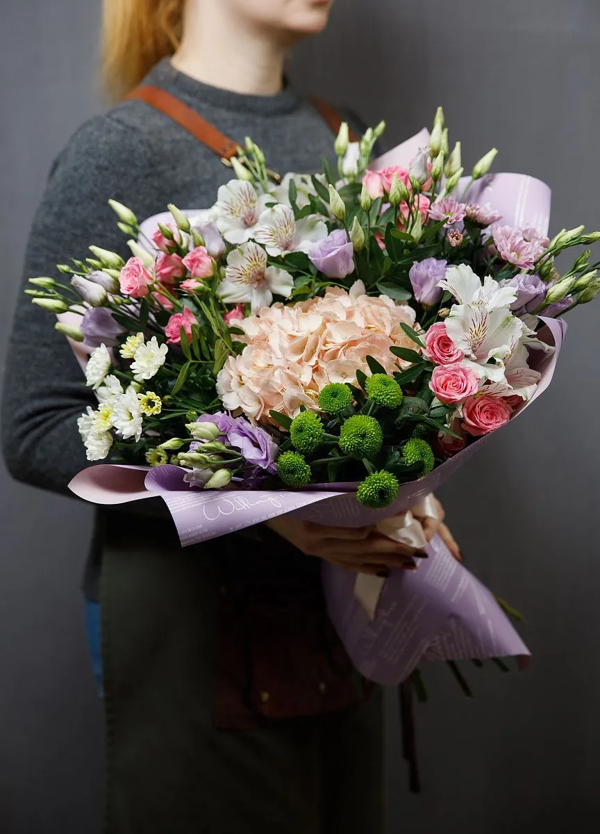 Букет с гортензией №12