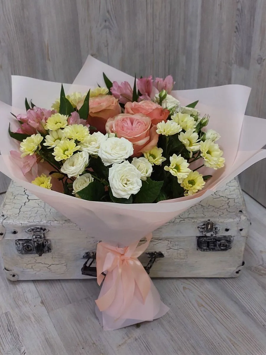 Букет с розами №44