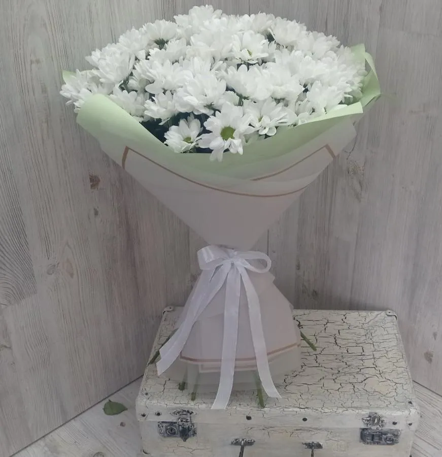 Большой букет хризантем №59