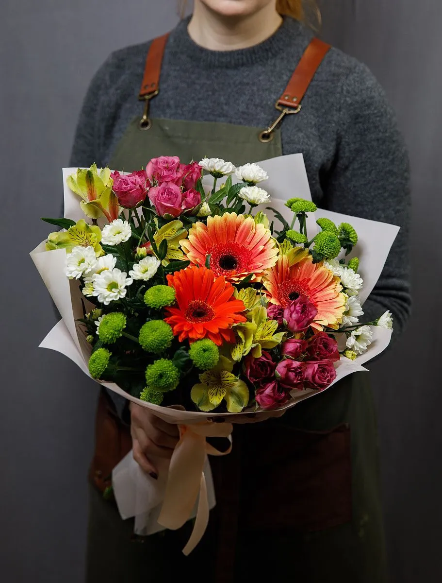 Букет с герберами №5